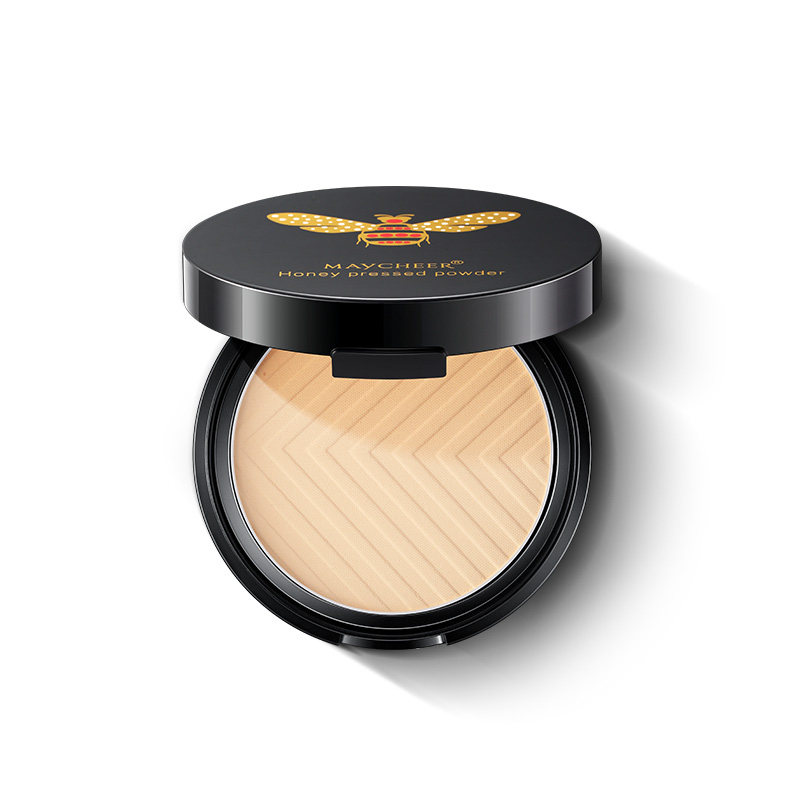 正装美茜儿蜂蜜柔光提亮带定妆粉饼 maycheer美茜儿粉饼