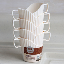 Fragrant colour 8 only cup Tootto thickened disposable paper cup Tootto anti-scalding cup holder plastic cup tea Tootto