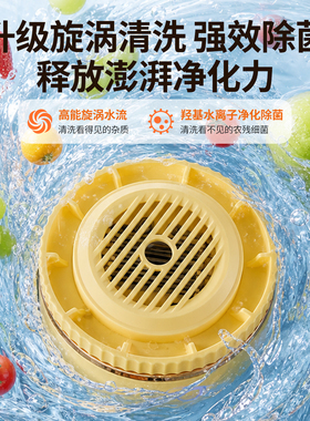 斗禾果蔬清洗机去农残食材净化器水槽洗菜洗水果神器净食机