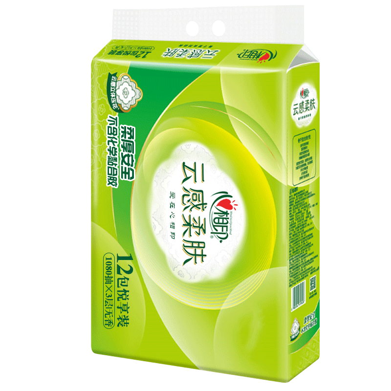 心相印纸巾抽纸云感柔肤餐巾纸整箱家用实惠装卫生面巾纸母婴可用