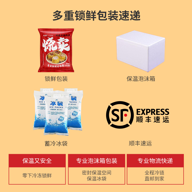 【量折】包道双蔬干蒸青豆玉米烧卖广式烧麦速冻面点225g