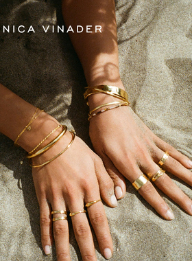 MonicaVinader缪斯复古宽手镯