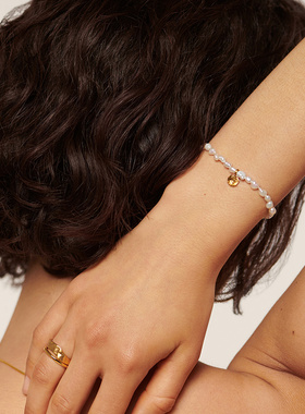 Monica Vinader莫妮卡手链Capri奇异珍珠手链轻奢小众珍珠手链