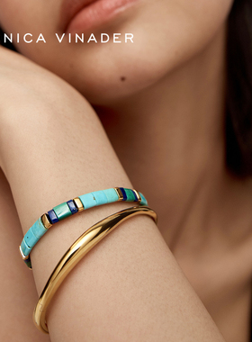 莫妮卡Delphi小方块宝石手链串珠