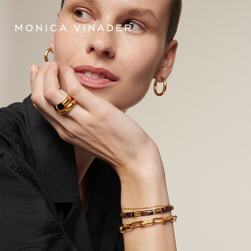 Monica Vinader莫妮卡手链Delphi宝石友谊手链虎眼石手饰美拉德风 - 图1