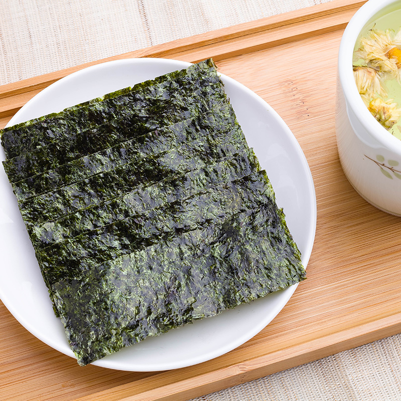 波力海苔原味整箱即食海苔脆大片装儿童宝宝寿司拌饭紫菜包饭零食 - 图2