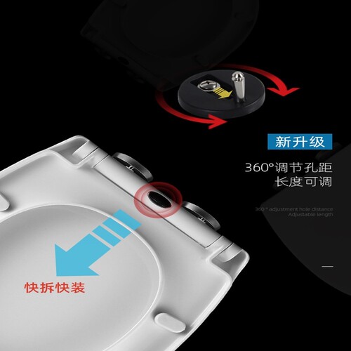 东鹏马桶盖家用通用OXO老式正圆大O型座便盖坐厕盖38/39/40/42宽 - 图0