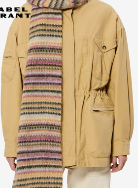 【26早秋新品】ISABEL MARANT MOUNA马海毛混纺条纹围巾