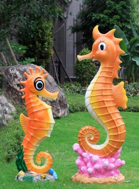 公园热带鱼喷泉池塘商场美陈摆件