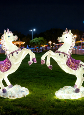 马年吉祥物落地摆件卡通马