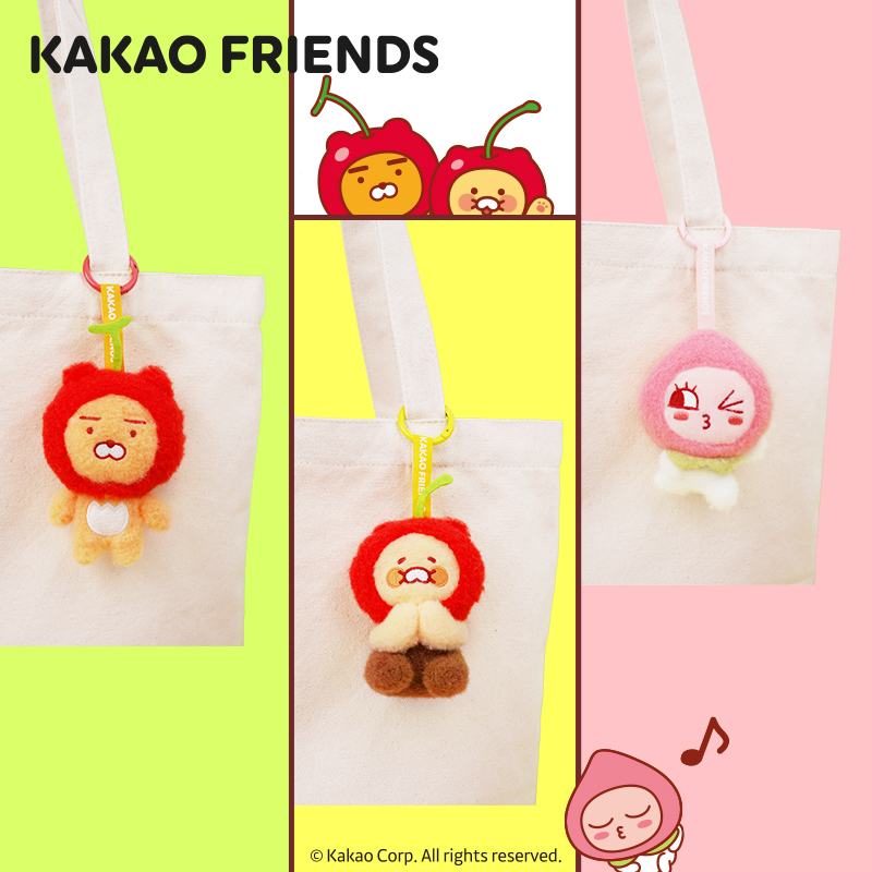 kakao friends毛绒香味挂件水果系列Ryan樱桃桃子扩香毛绒钥匙扣 - 图3