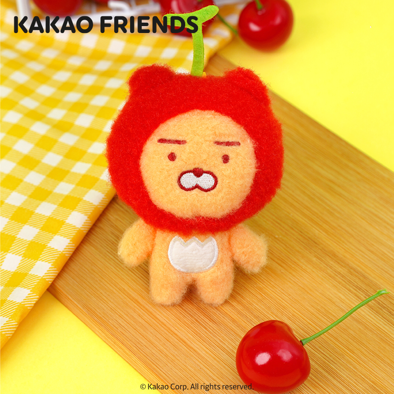 kakao friends毛绒香味挂件水果系列Ryan樱桃桃子扩香毛绒钥匙扣 - 图0