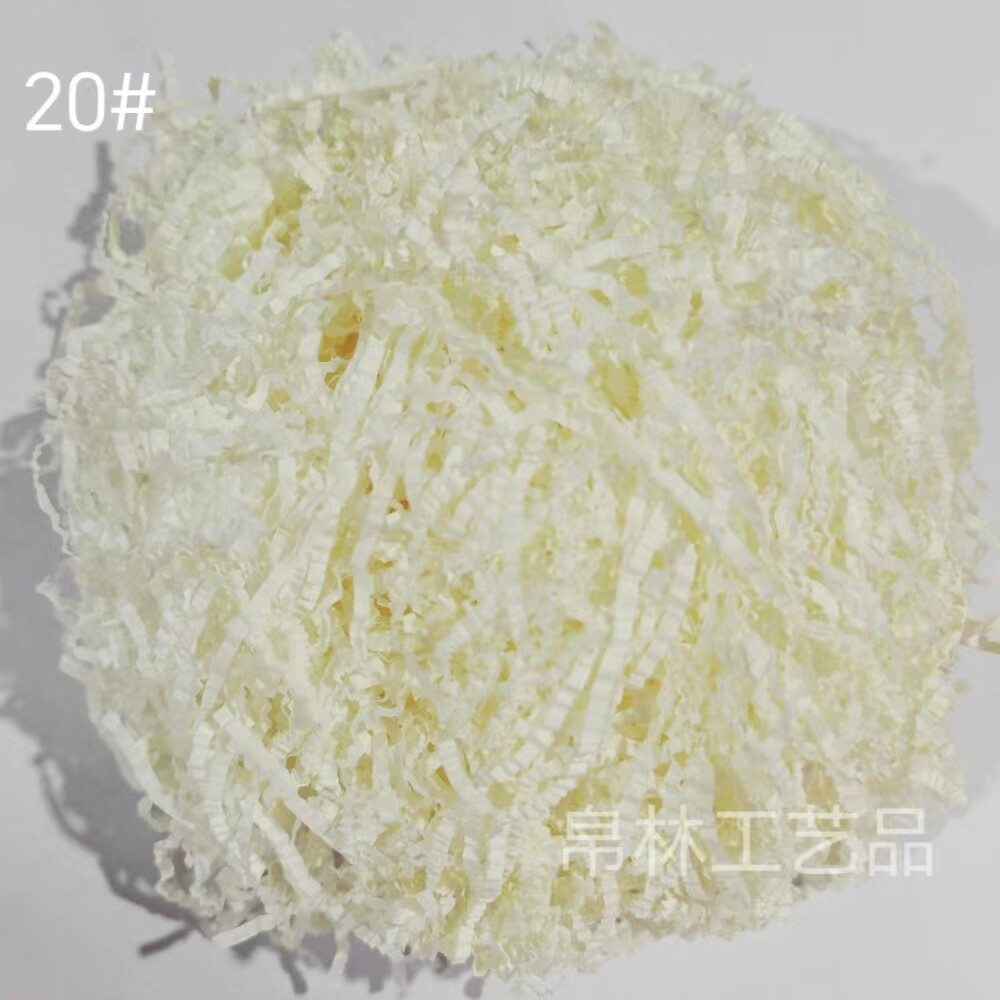拉菲草填充物软款褶皱碎纸丝伴手礼彩色铺垫草纸屑波浪纸丝创意