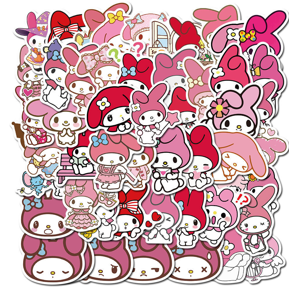 New 50pcs Sanrio Stickers Hello Kitty Stickers Kuromi  My - 图2