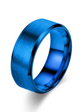 6 Colors Classic 8mm Tungsten Mens Ring Surface Brushed