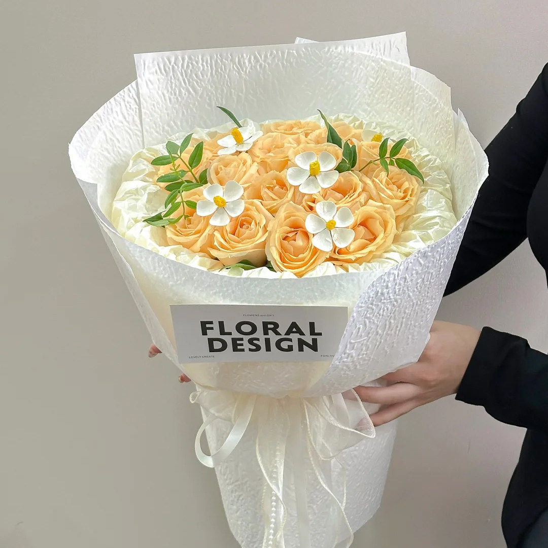 槿丛高级手工石纹纸肌理纸花店花束褶皱包花纸礼物包装纸花艺资材,淘宝优惠券,粉丝福利购,淘宝优惠卷