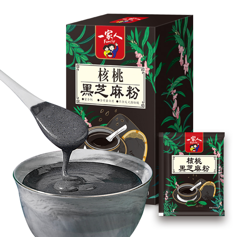 一家人 大品牌黑芝麻糊 12小包360g