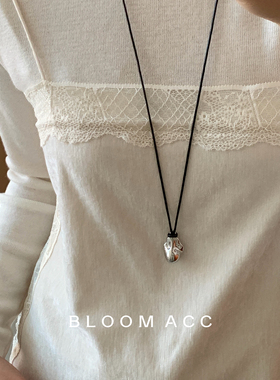 韩国ins爆款简约几何吊坠项链可调节长款链百搭日常时尚配饰链