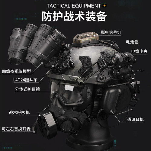 战术兵暗区突围FAST SF加厚夜视仪战术头盔COD特种兵幽灵下场装备 - 图0