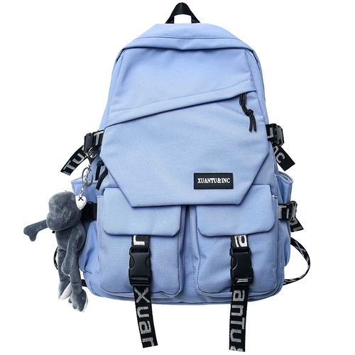 Вместительный и большой трендовый ранец, брендовый рюкзак, для средней школы