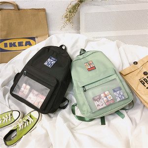 ins风韩版日系校园简约双肩包