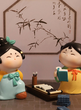 唐风摆件客厅桌面古风