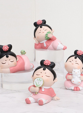 古风客厅玄关树脂可爱