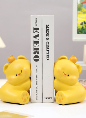 卡通可爱快乐贴贴书挡摆件