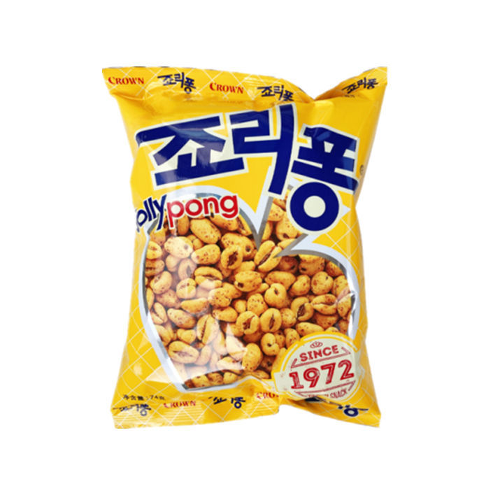 【整箱16袋装】韩国进口克丽安大麦粒爆米花膨化甜天麦小零食74g - 图3