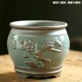 Керамический цветочный горшок, большая ретро глина, простой и элегантный дизайн, орхидея