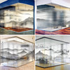 Creative stickers for office living room ink style self-adhesive