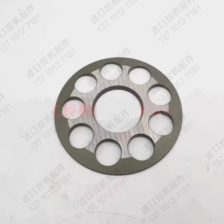 玉柴YC135-8挖掘机行走马达 GM18 泵胆柱塞配流盘九孔盘铜头 配件 - 图1