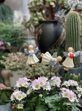 可爱风天使多肉园艺微景观摆件