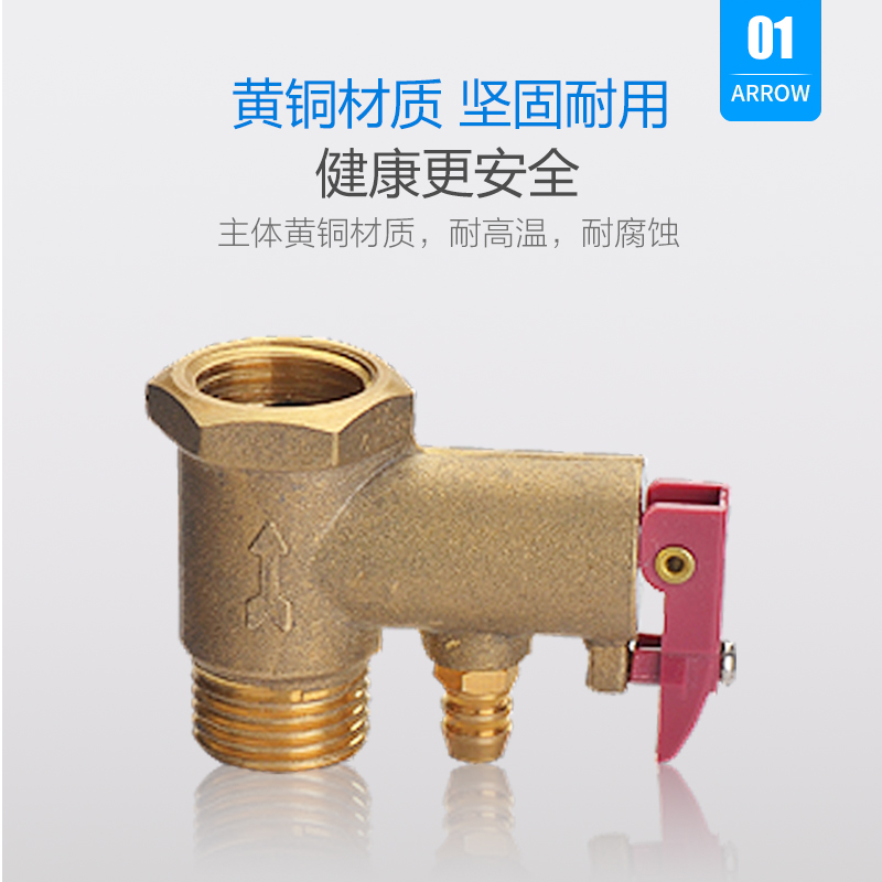 全铜加厚电热水器通用安全泄压减压阀半止回阀小厨宝排气配件大全 - 图3