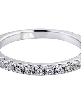 Simple Eternity Band ring 925 Sterling silver AAAAA Zircon