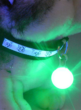1pcs Pet Collar Pendant LED dog collar Night light pendant