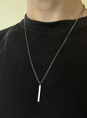 men necklace stainless steel Necklace Women Men Simple Long