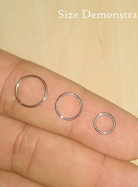 Stainless Steel Seamless Segment Rings Nose Hoops Ear Pierc