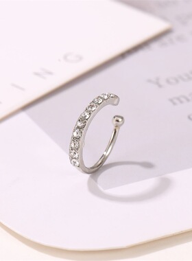Crystal Clip Earrings For Women Zircon Earing Without Hole
