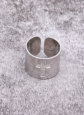 1PC Hot Punk Gothic Snake Cross Male Ring Hip Hop Vintage