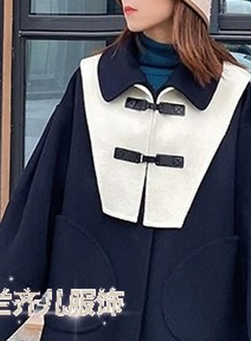 秋冬呢子神器披肩装饰假领子