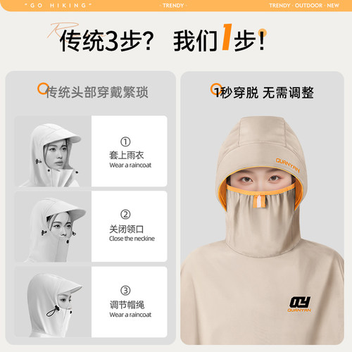 电动车雨衣女单双人防暴雨长款全身加厚加大摩托电瓶骑行专用雨披-图0