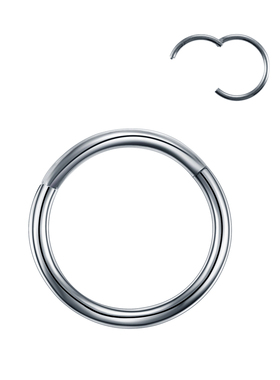 1Pc G23 Titanium Hinged Segment Nose Ring Open Small Septum