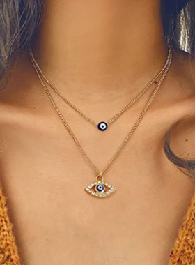 2023 New Fashion Turkish Evil Eye Hand Zirconia Pendant