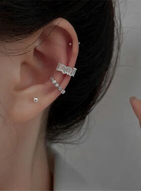1Pcs Fashion Zircon Ear Cuff Earrings Non-Piercing Cuff Ear