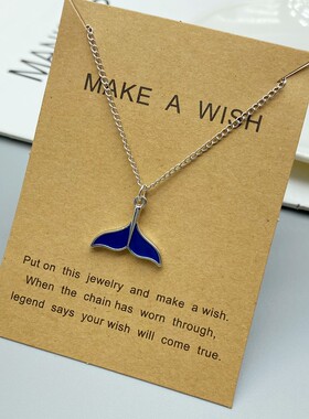 New Design Animal Women Necklace Fashion Whale Tail Fish