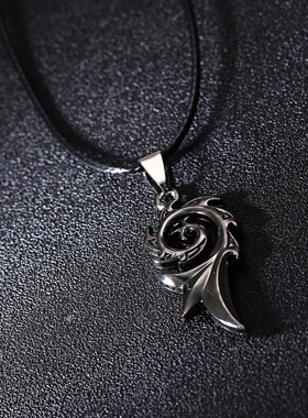 Men's Punk Dragon Flame Titanium Stainless Steel Cool