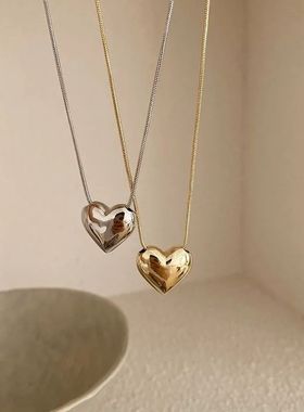 Love Heart Pendant Necklace For Women Men Personality