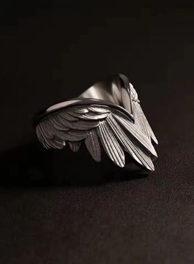 Retro Angel Wings Ring For Women Girls Punk Gothic