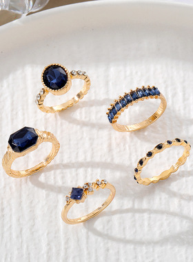 2023 Fashion Trend Unique Design Light Luxury Retro Blue